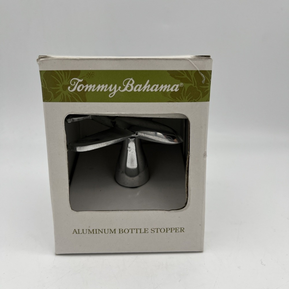 Tommy Bahama New Aluminum Airplane Shaped Wine‎ Bottle Stopper